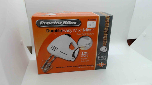 Proctor Silex Durable Easy Mix Hand Mixer – 5-Speed, 125 Watts (Model 62515RY)