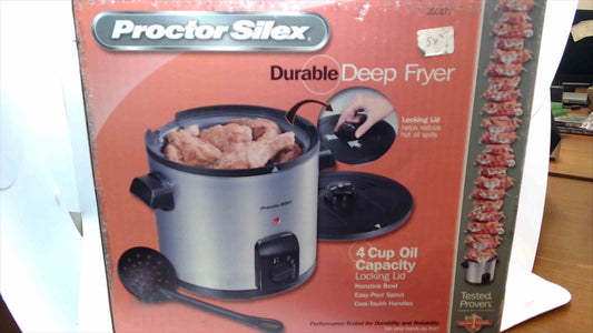 Proctor Silex Durable Deep Fryer – 4-Cup Capacity, Model 35017Y – New in Box