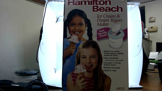 Hamilton Beach Ice Cream & Frozen Yogurt Maker – Model 68120 – Fully Automatic – New in Box