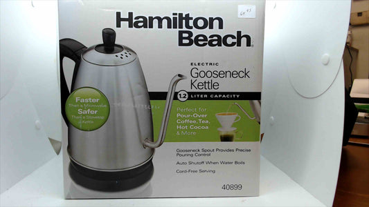 Hamilton Beach Electric Gooseneck Kettle – 1.2 Liter Capacity – Model 40899 – Brand New in Box