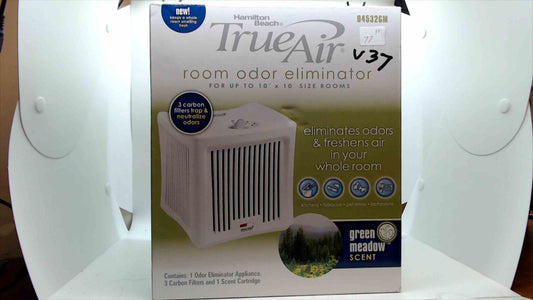 Hamilton Beach TrueAir Room Odor Eliminator – Model 04532GM – Green Meadow Scent – Brand New