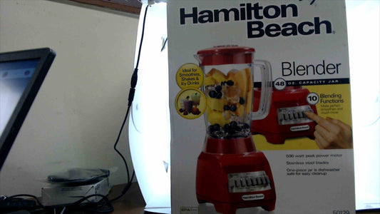 Hamilton Beach 10-Speed Blender with 48oz Jar – Red – Model 50129 – Brand New