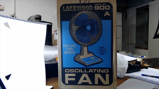 Vintage Lakewood Oscillating Fan – Model 900A (New in Box)