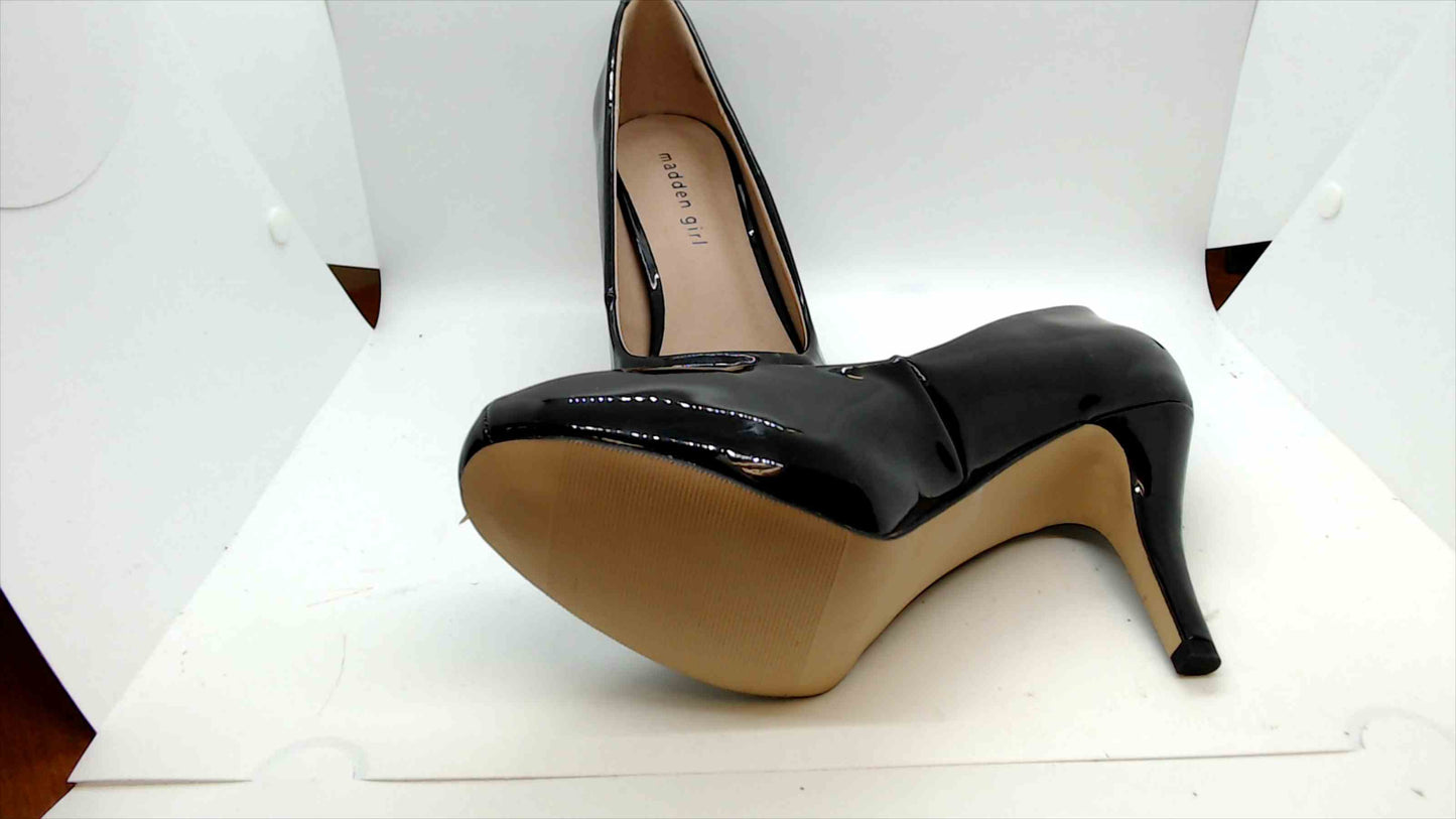 Madden Girl Black Patent Platform Heels – Size 8 Brand New in Box