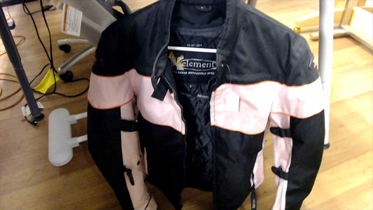 Xelement Women’s Motorcycle Jacket – Pink & Black – Size Small – Zip-Out Liner – Pre-Owned