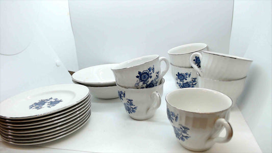 Vintage Royal Blue Ironstone Pieces by Enoch Wedgwood (Tunstall) Ltd – Made in England