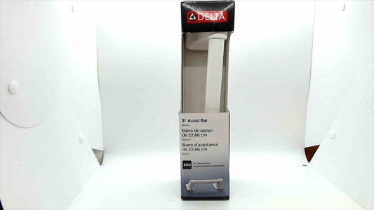 Delta 9" Assist Bar – White Safety Grab Bar (300 lb Capacity) – New in Box