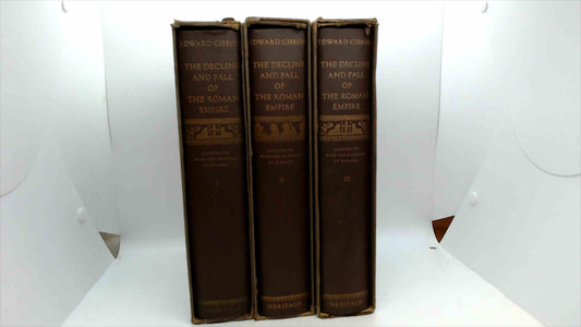 Edward Gibbon The History of the Decline and Fall of the Roman Empire (3 Volume Set, 1946 Heritage Press Edition)