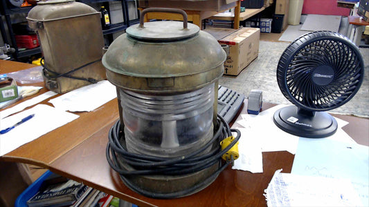 Vintage Perko Bronze Marine Navigation Light – Wired Electric