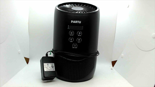 PARTU HEPA Air Purifier – Black | Tested & Working with Power Adapter