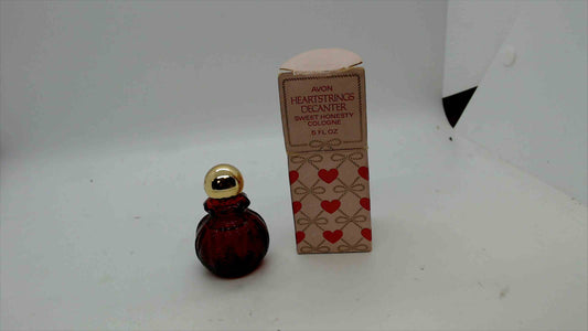 Vintage Avon Heartstrings Decanter – Sweet Honesty Cologne 5 fl oz (With Box)