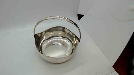 Vintage Silver Plate Handled Basket – Made in Denmark