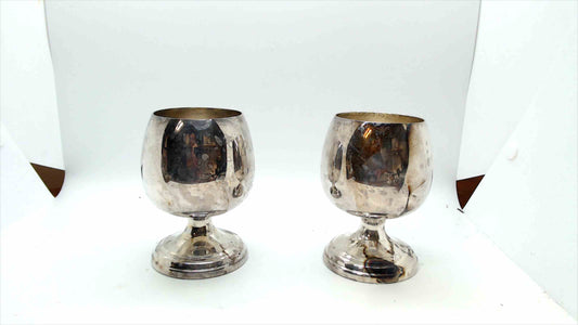 Vintage Sheridan Silverplate Goblet – Elegant Pedestal Wine Cup