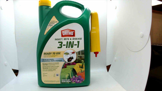 Ortho Insect, Mite & Disease 3-in-1 Ready-to-Use Garden Spray – 1 Gallon (New)