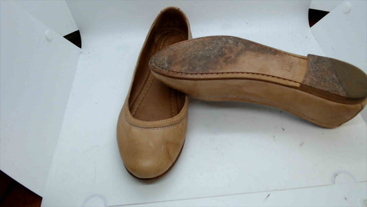 Frye Women’s Leather Ballet Flats – Tan, Size 9.5