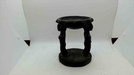 Handcrafted African Wooden Tribal Pedestal Stool / Display Stand