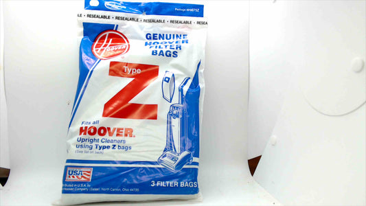 Hoover Genuine Type Z Upright Vacuum Cleaner Filter Bags – 3-Pack