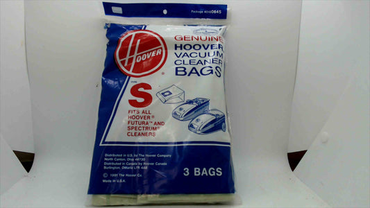 Hoover Genuine Type S Vacuum Cleaner Bags – 3-Pack (Fits Futura & Spectrum Models)