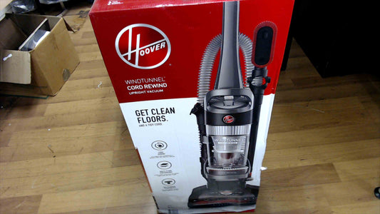 Hoover WindTunnel Cord Rewind Upright Vacuum Cleaner – Bagless, Powerful Suction, New in Sealed Box