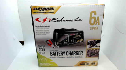 Schumacher SC1320 6A Fully Automatic Battery Charger – 6V/12V Standard & AGM
