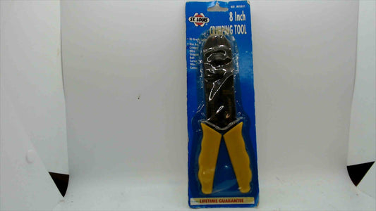 St. Louis 8-Inch Crimping Tool – Wire Stripper & Cutter (Yellow Grip)