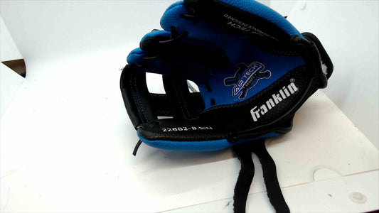 Franklin Air Tech 8.5" Youth Baseball Glove – Blue/Black, Easy Closure System (Like New)