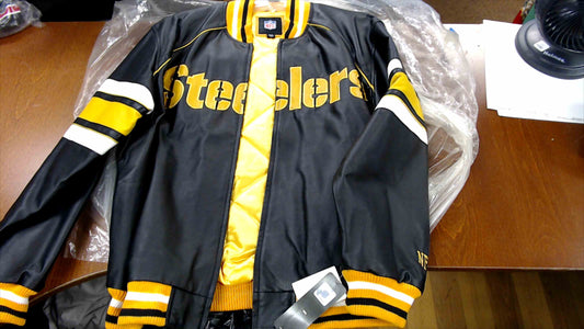 NFL Pittsburgh Steelers Men’s Jacket – Black/Yellow, Size XL, New with Tags
