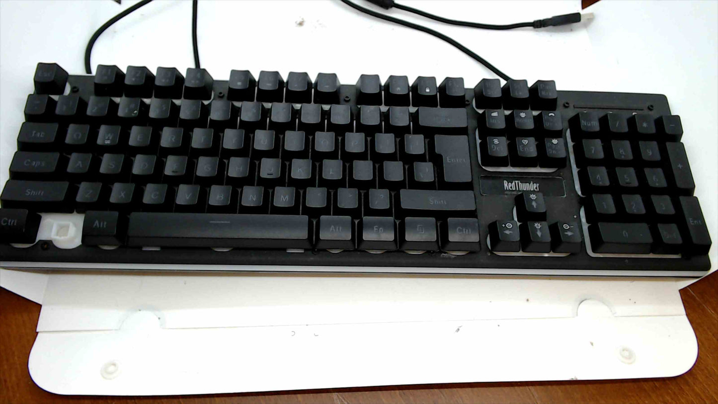 RedThunder K10 Wired Backlit Gaming Keyboard – RGB Lighting, Full Size (Missing Key)