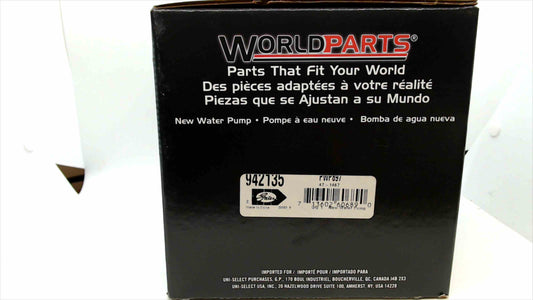 WorldParts 942135 / PWP697 New Water Pump – Auto Replacement Part