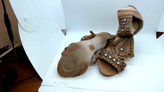 Aldo Tan Studded Gladiator Sandals – Size 7.5