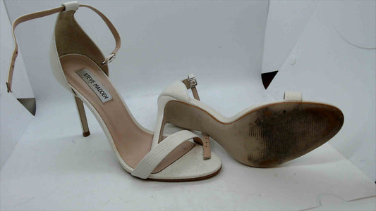 Steve Madden White Strappy Stiletto Heels – Size 8.5