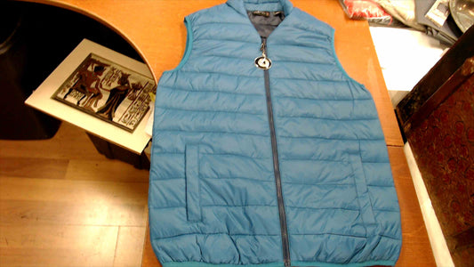 SwissTech Men’s Blue Puffer Vest – Size Medium – Brand New