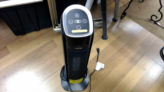 VCK Tower Ceramic Space Heater – Oscillating – Black – Tested & Working