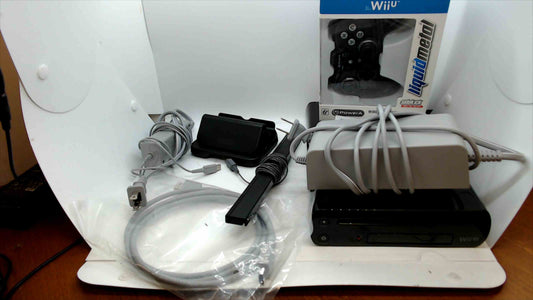 Nintendo Wii U Console (32GB, Model WUP-101(02)) Bundle with PowerA Liquid Metal Controller & Accessories