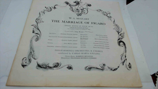 W.A. Mozart – The Marriage of Figaro 1961 Libretto & Notes, Philharmonia Orchestra & Chorus