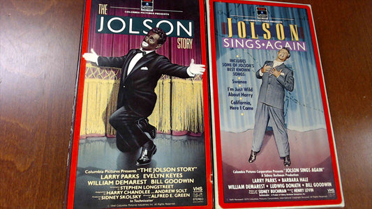 The Jolson Story & Jolson Sings Again – 2 VHS Set (Columbia Pictures, Larry Parks)