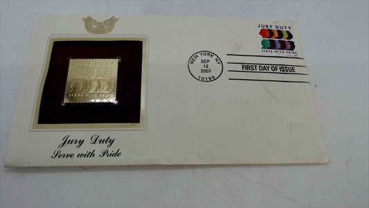 2007 First Day of Issue Gold Replica Stamp Covers – Jury Duty & Mendez v. Westminster (Sealed Set of 2)