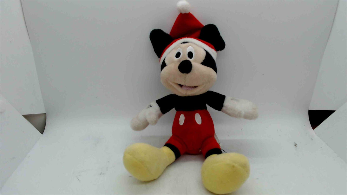 Disney Mickey Mouse Christmas Plush – Ruz Holiday Santa Hat Stuffed Toy
