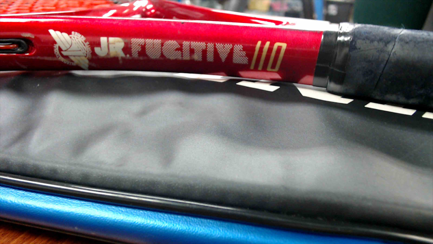 Pro Kennex JR. Fugitive 110 Oversize Tennis Racquet — Max Superlong +1.50 — Red/Blue Frame w/ Dunlop Cover