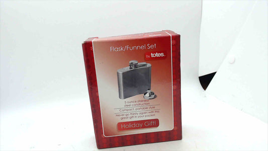 Totes 5-oz Stainless Steel Flask & Funnel Gift Set – New in Box