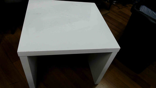 White Parsons Side/Coffee Table – 24” x 24” x 20” (Modern Minimalist)