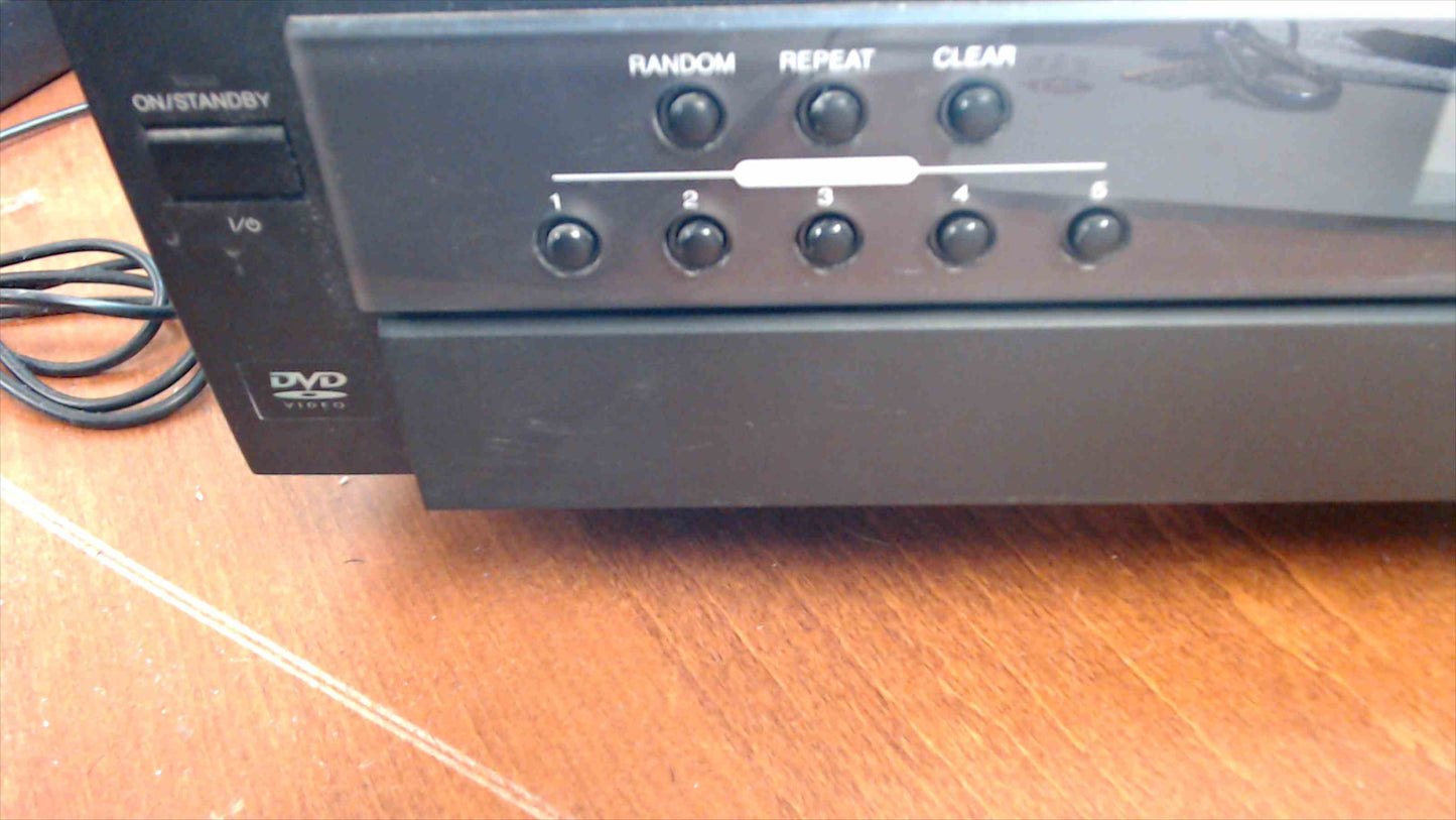 Toshiba SD-K615 5-Disc DVD/CD Carousel Player – Dolby Digital/DTS