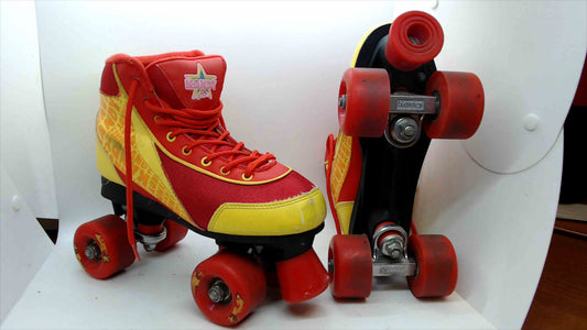 Kandy Quad Roller Skates – Red/Yellow – Size 5