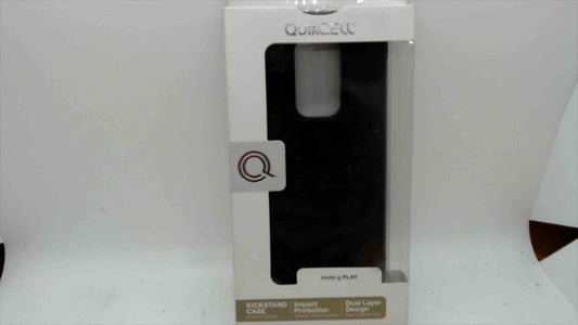 Quikcell Kickstand Case for Moto G Play (Black) – Dual-Layer Impact Protection