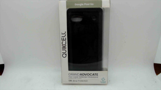 Quikcell GRANDADVOCATE Case for Google Pixel 6a – Black, Kickstand, 13ft Drop Protection