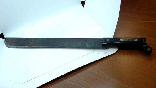 WWII U.S. Military Machete – 1943 “S.W.I.” Stamp, Black 3-Rivet Handle