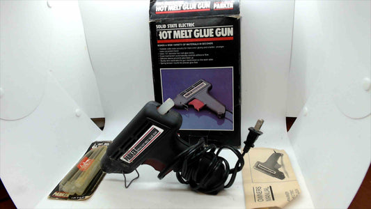 Parker GR-60 Hot Melt Glue Gun w/ Box, Manual & Glue Sticks – Tested & Working