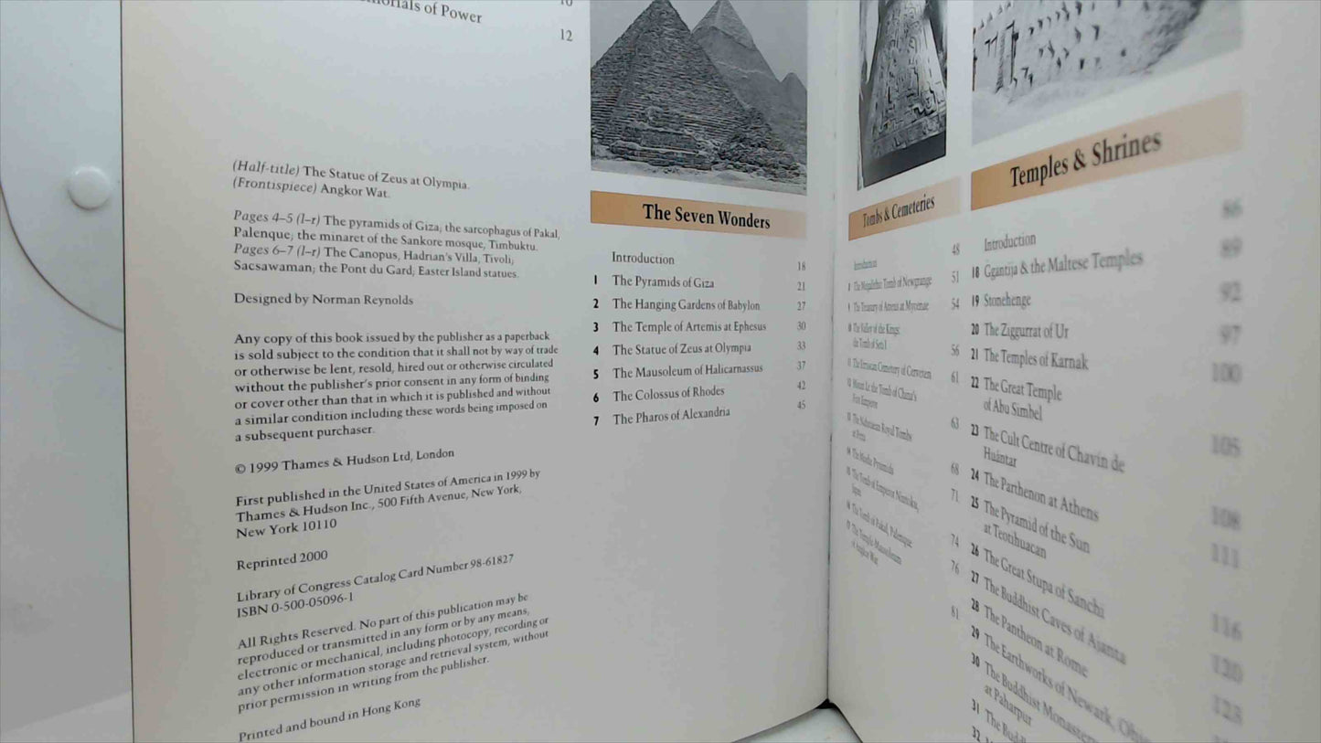 Seventy Wonders of the Ancient World: The Great Monuments and How They Were Built — Chris Scarre (Hardcover, Thames & Hudson) — Like New