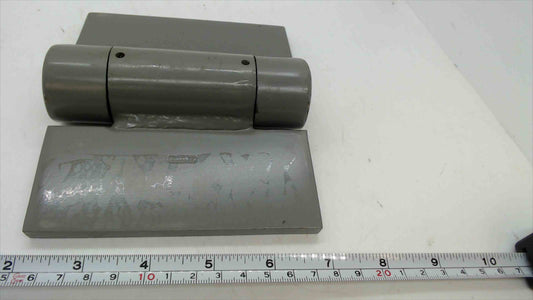 Heavy-Duty Self-Closing Spring Hinge (Commercial Door/Gate) – Gray, ~7" x 6", ~5