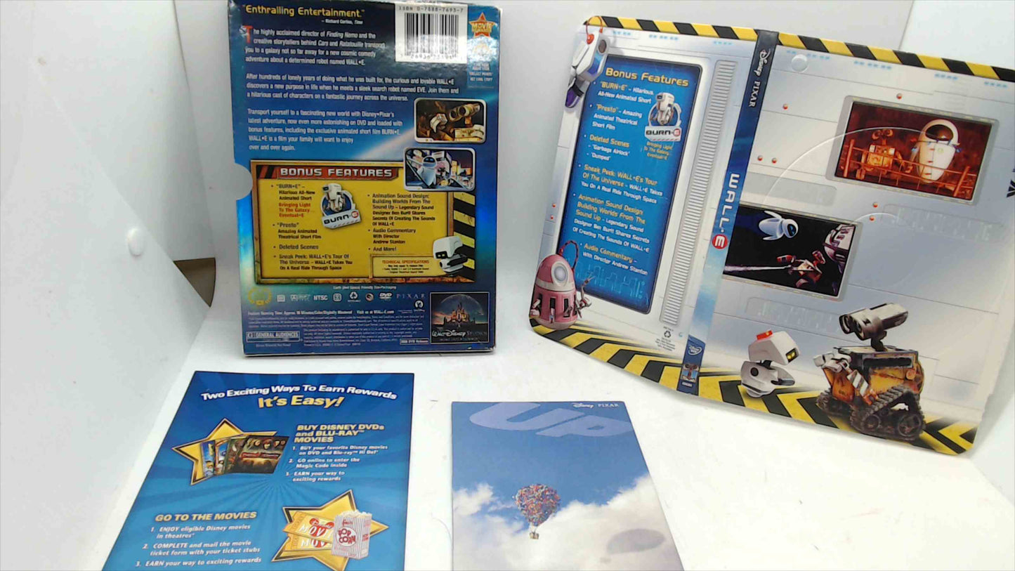 WALL·E (DVD, 2008) Disney•Pixar — Complete w/ Slipcover & Inserts